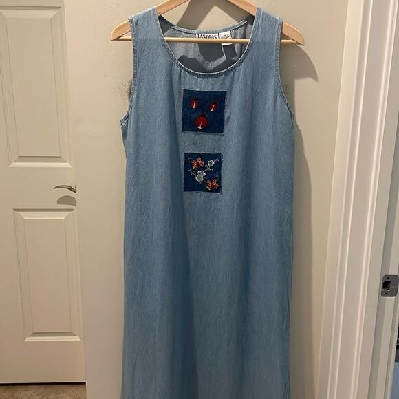 Las Olas Denim Slipdress size XL - Picture 1 of 10